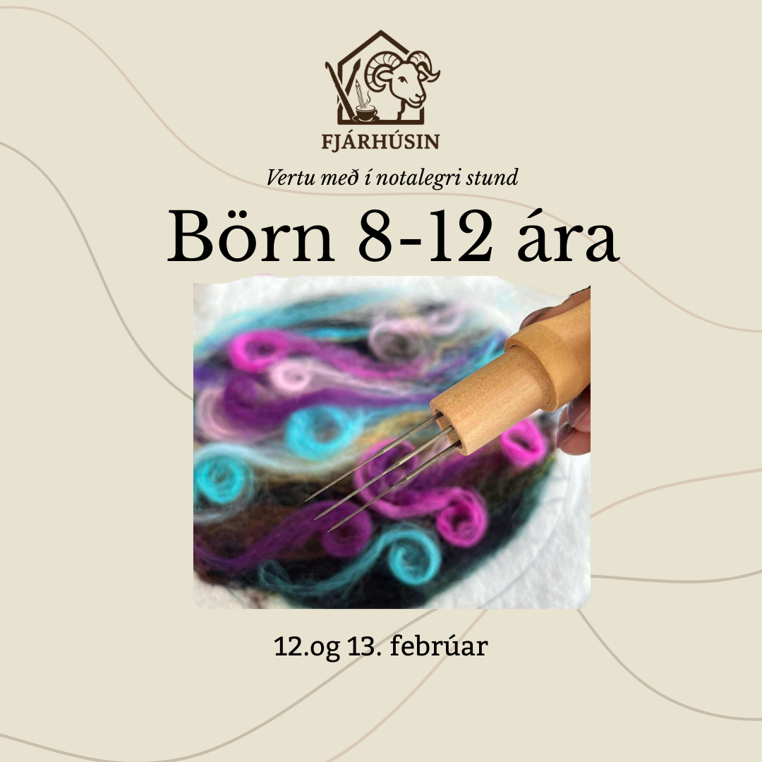 Teiknað með ull - Börn 8-12 ára